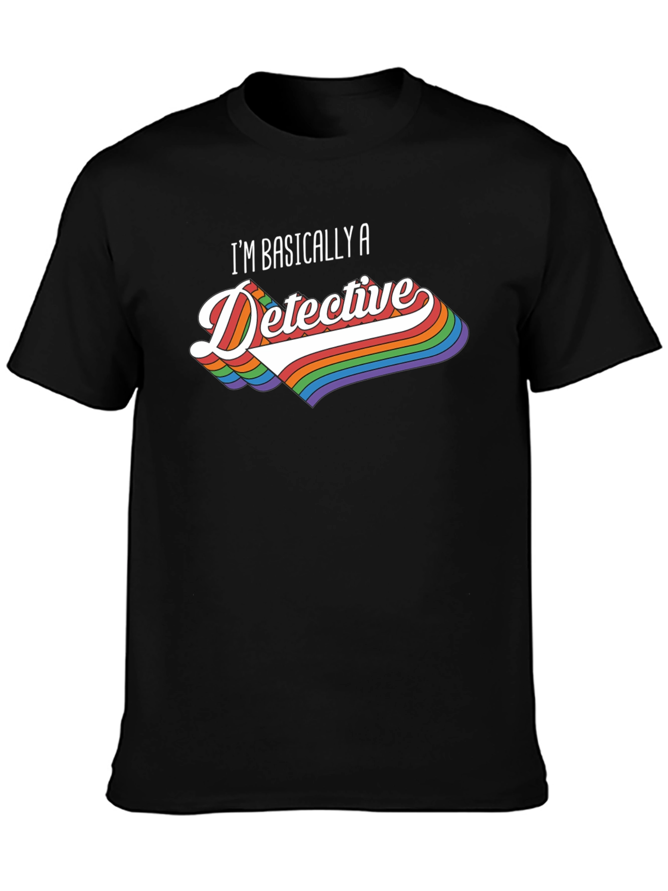 Detective Rainbow Graphic T-Shirt
