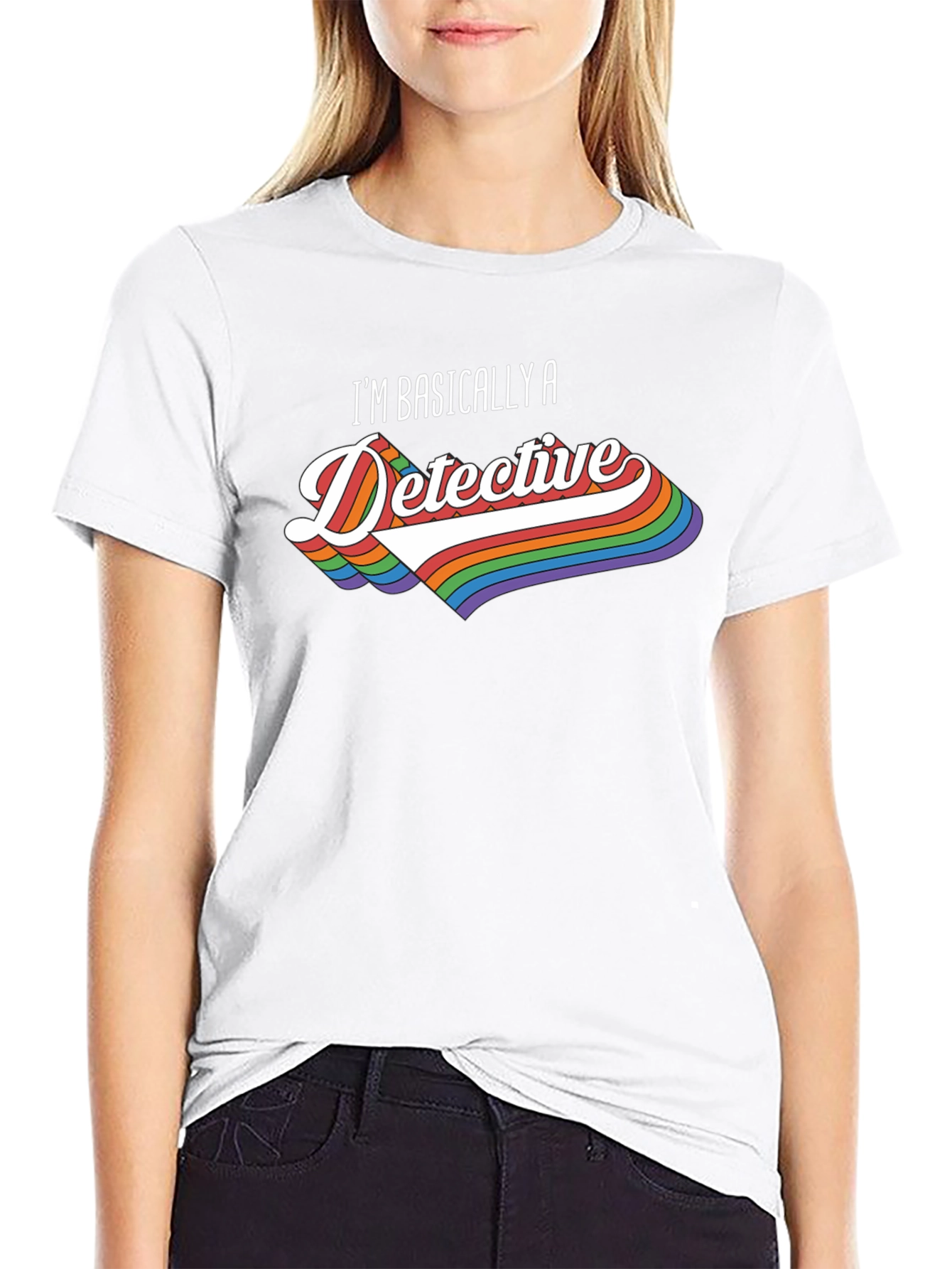 Detective Rainbow Graphic T-Shirt