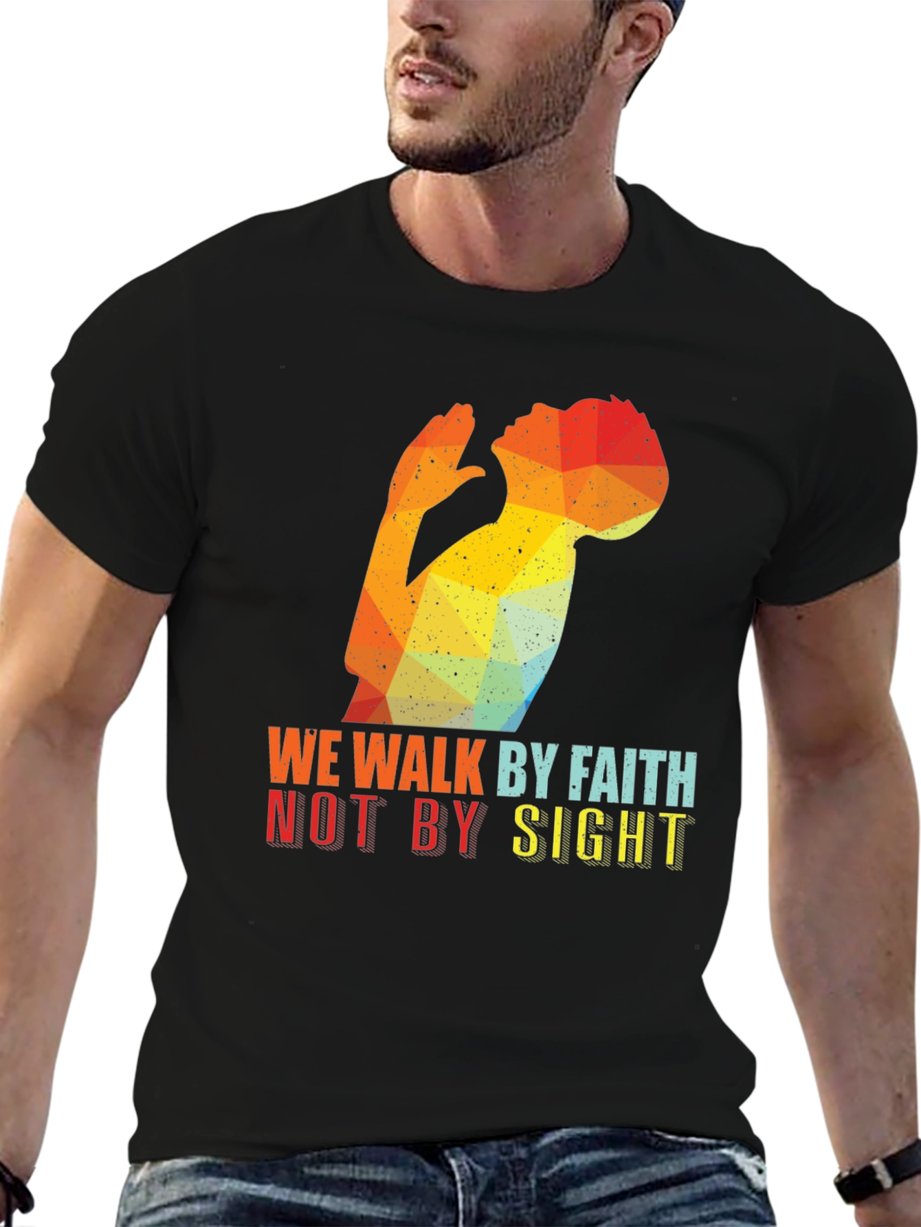 Faith Over Sight Graphic Tee - Stylish Christian Apparel