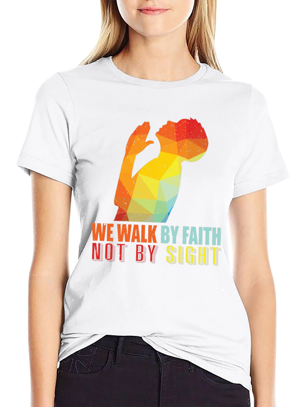 Faith Over Sight Graphic Tee - Stylish Christian Apparel