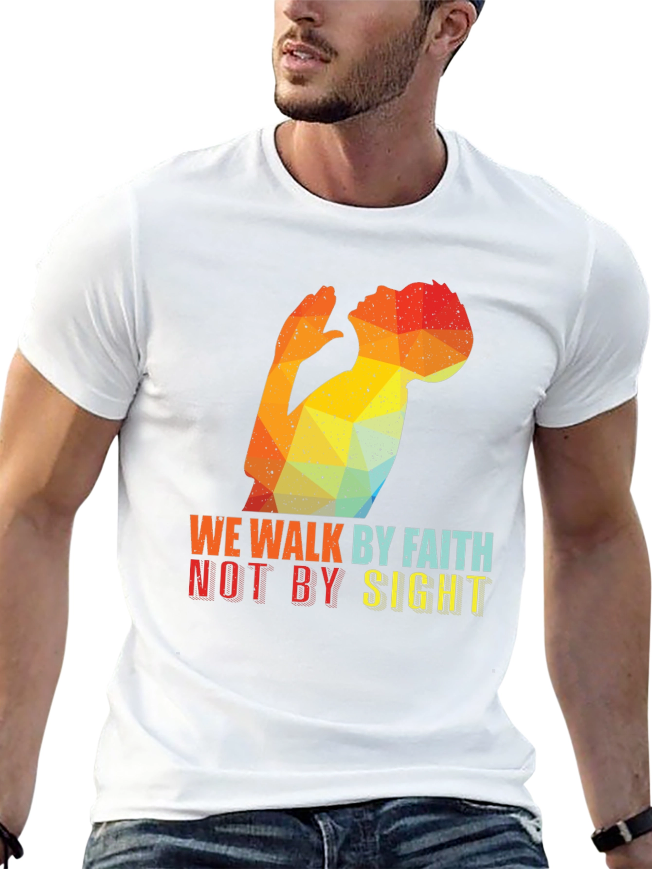 Faith Over Sight Graphic Tee - Stylish Christian Apparel