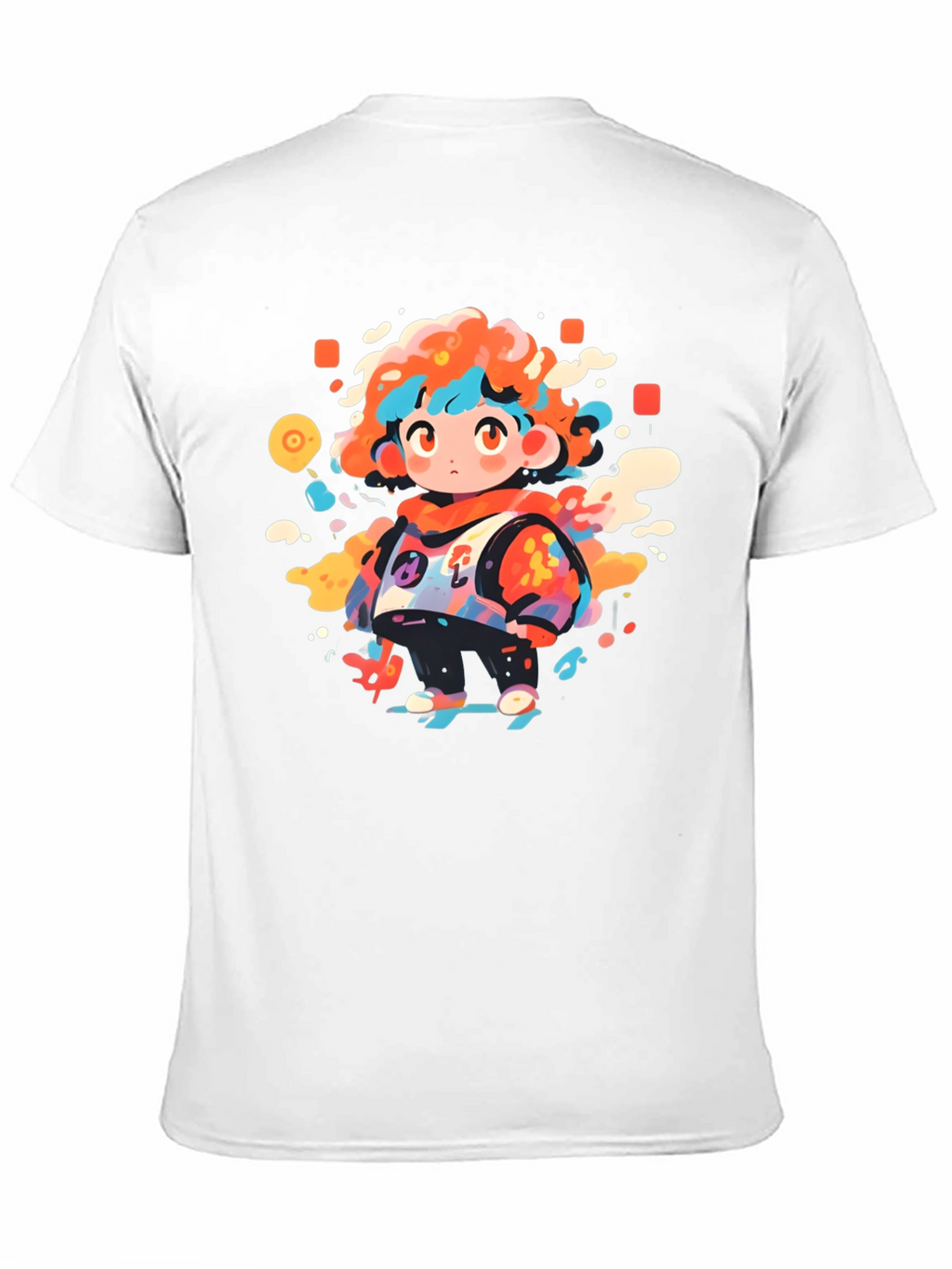 Funky Character Graphic Black T-Shirt