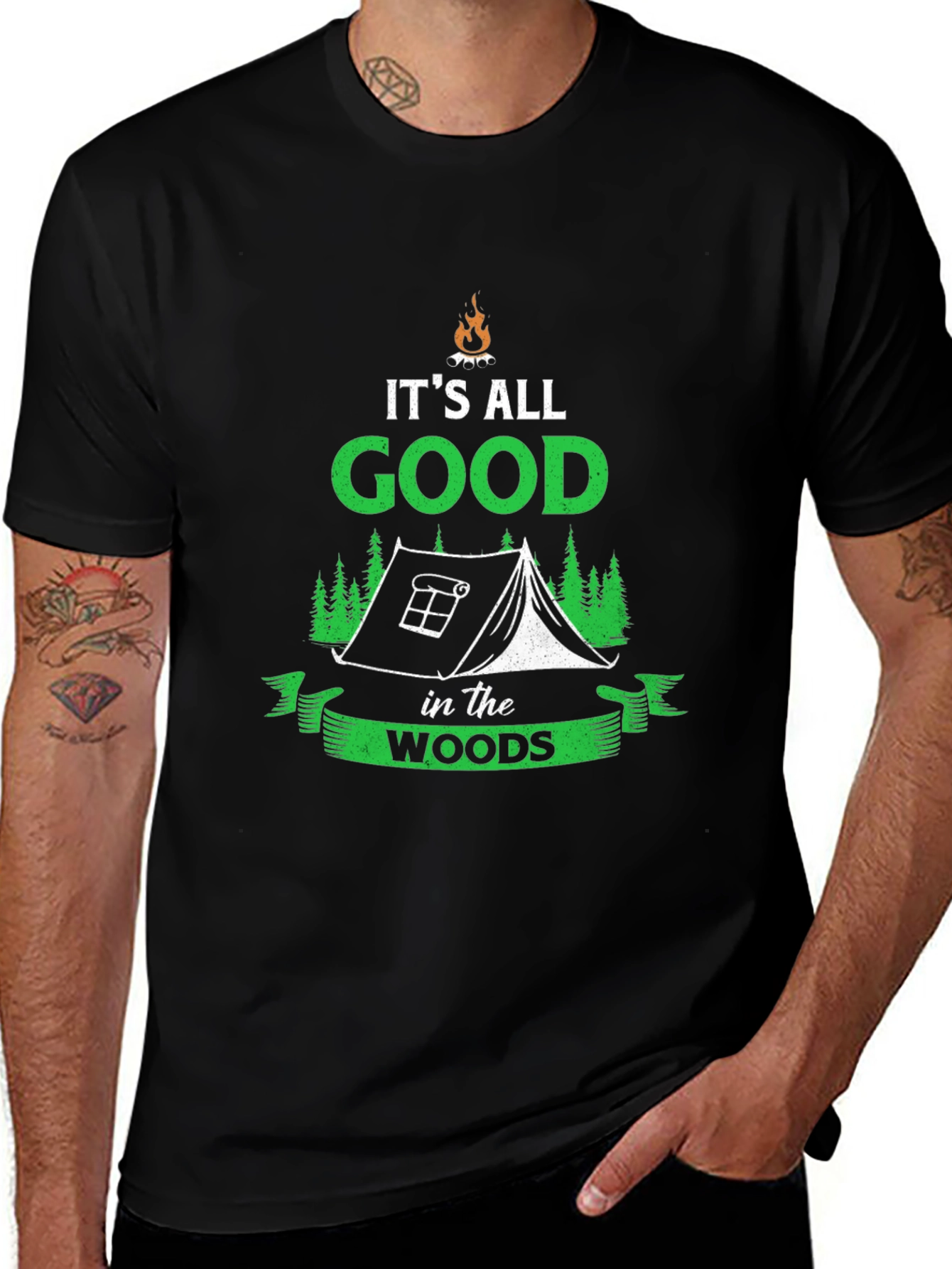 Camping Adventure T-Shirt - Its All Good in the Woods