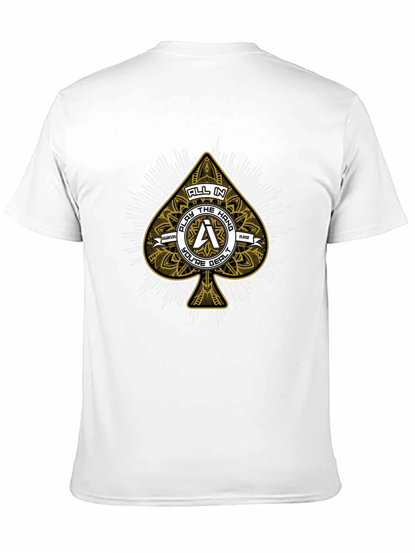 Poker Spade Graphic Print T-Shirt