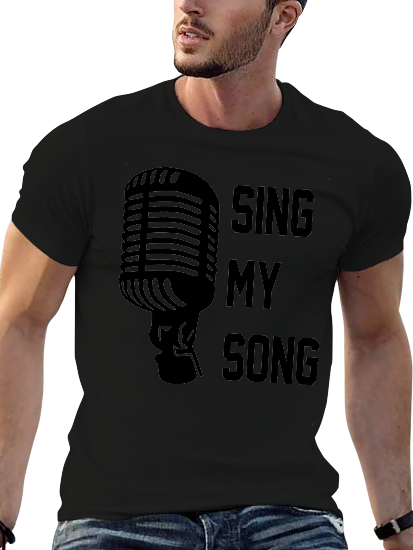 Sing My Song Graphic Tee - Black