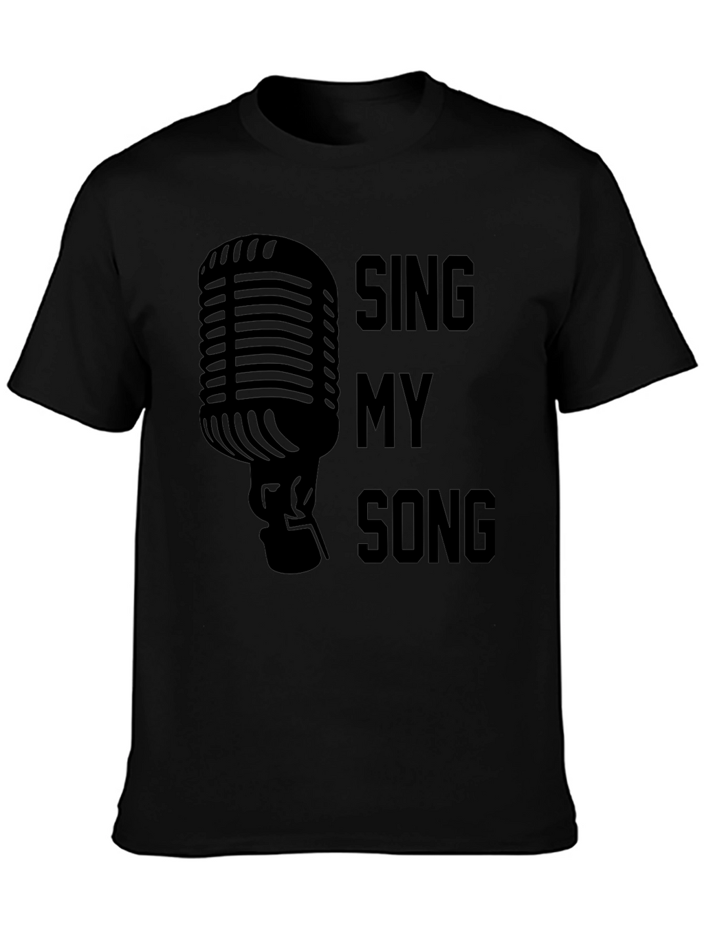 Sing My Song Graphic Tee - Black