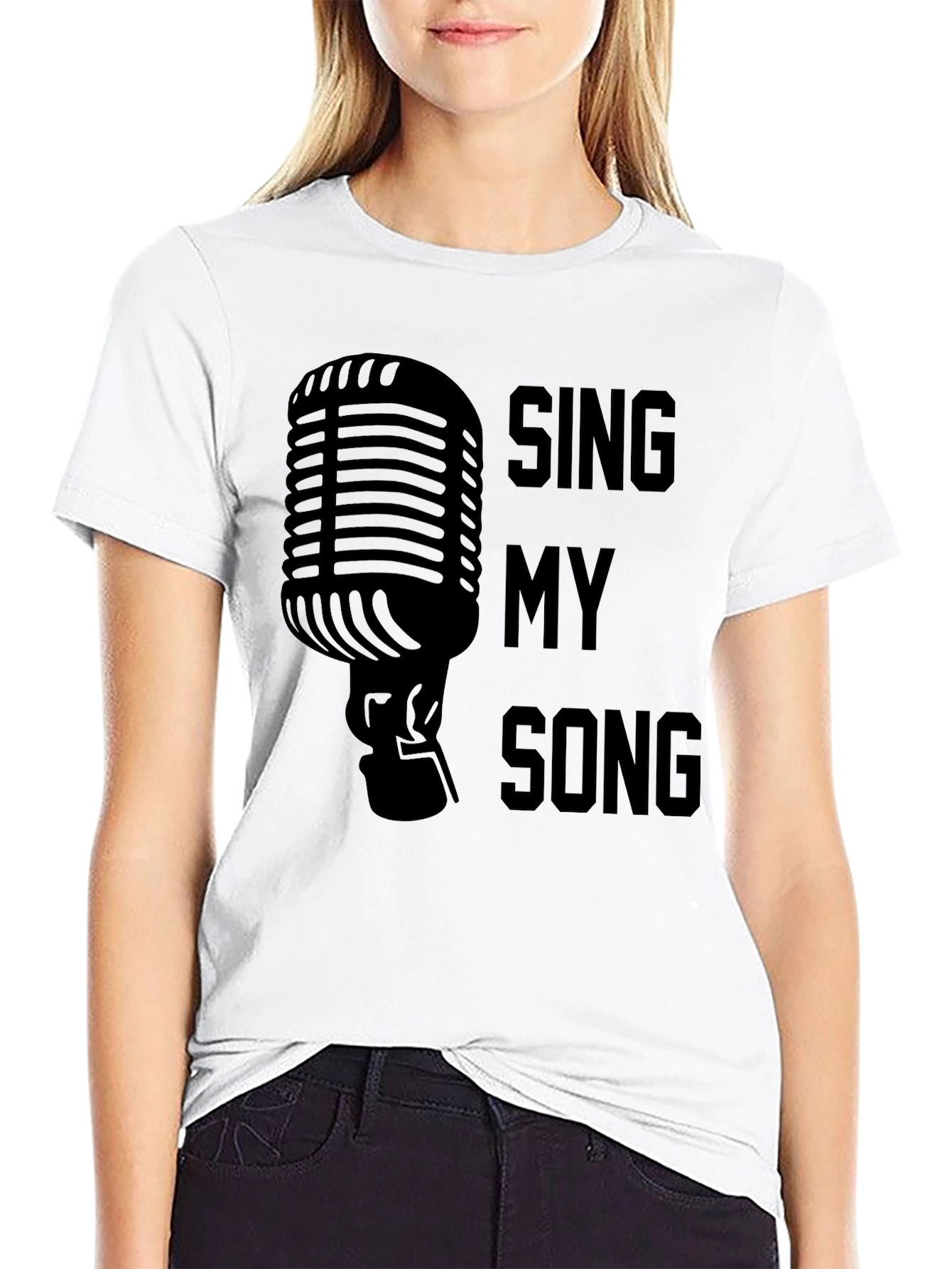 Sing My Song Graphic Tee - Black