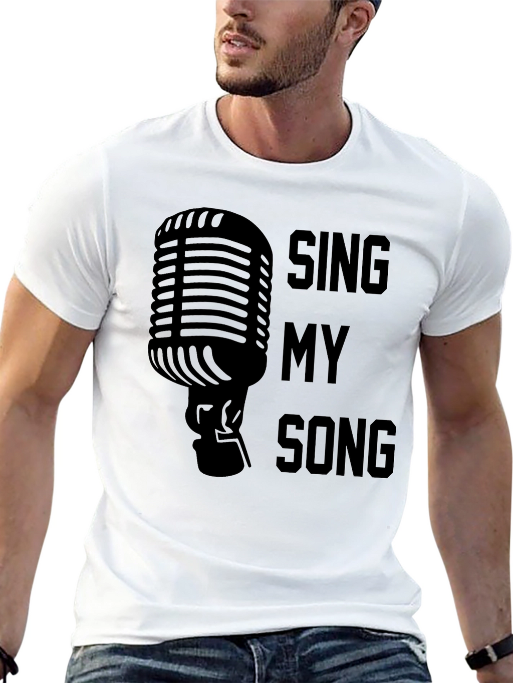 Sing My Song Graphic Tee - Black