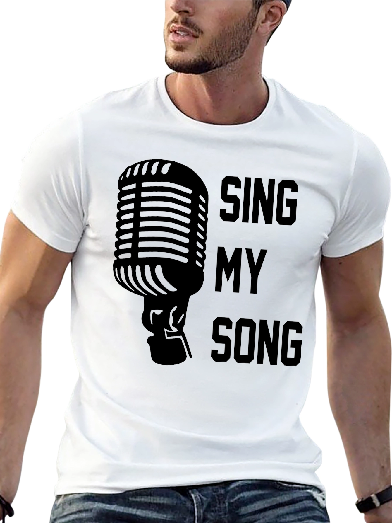 Sing My Song Graphic Tee - Black
