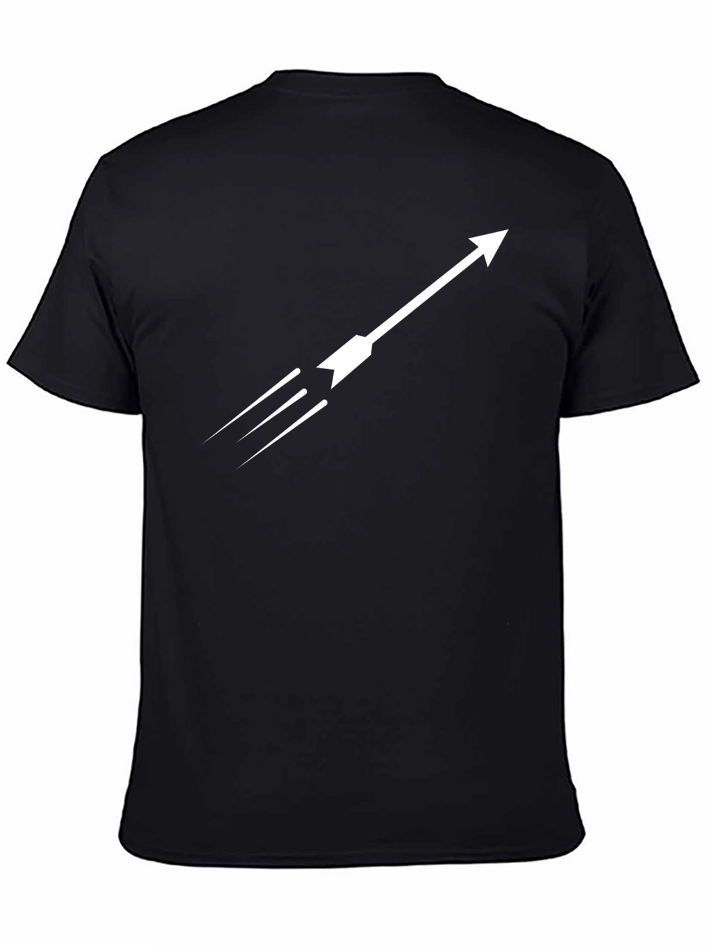 Arrow Graphic Black T-Shirt - Mens Modern Tee