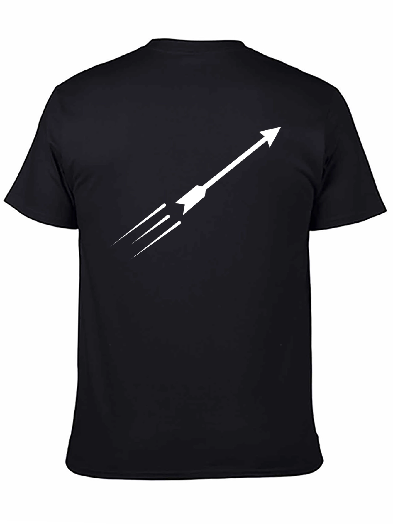 Arrow Graphic Black T-Shirt - Mens Modern Tee