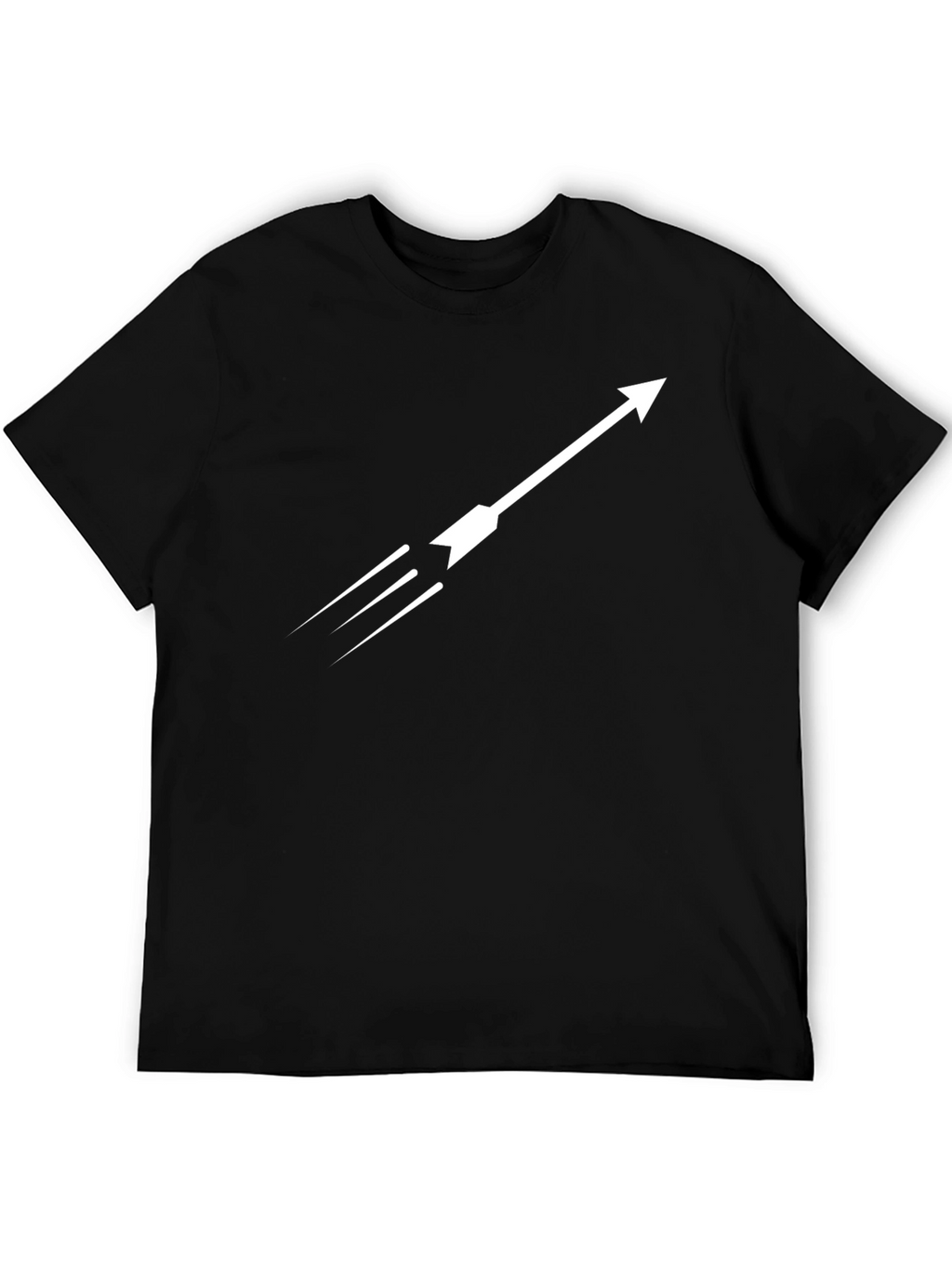 Arrow Graphic Black T-Shirt - Mens Modern Tee