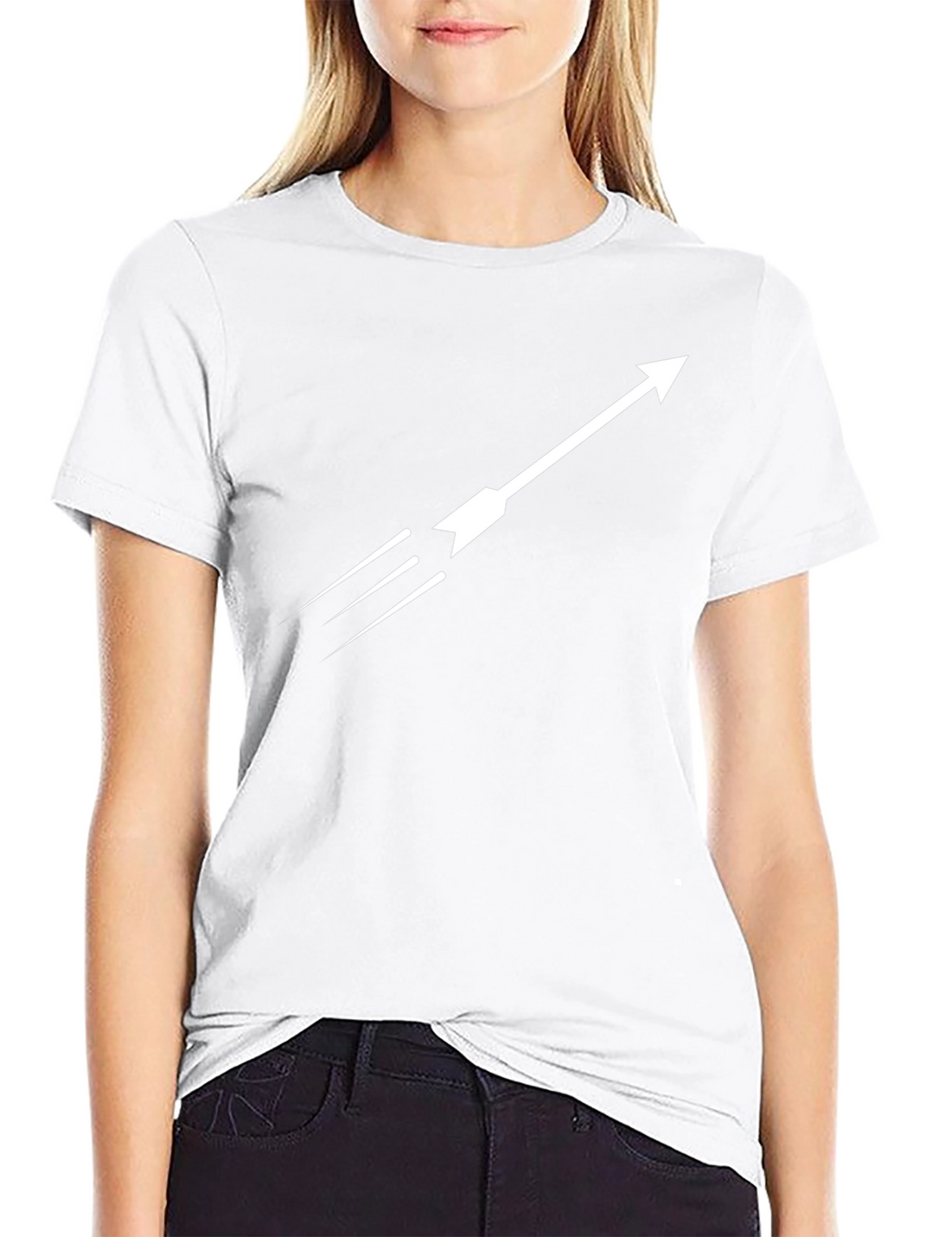 Arrow Graphic Black T-Shirt - Mens Modern Tee