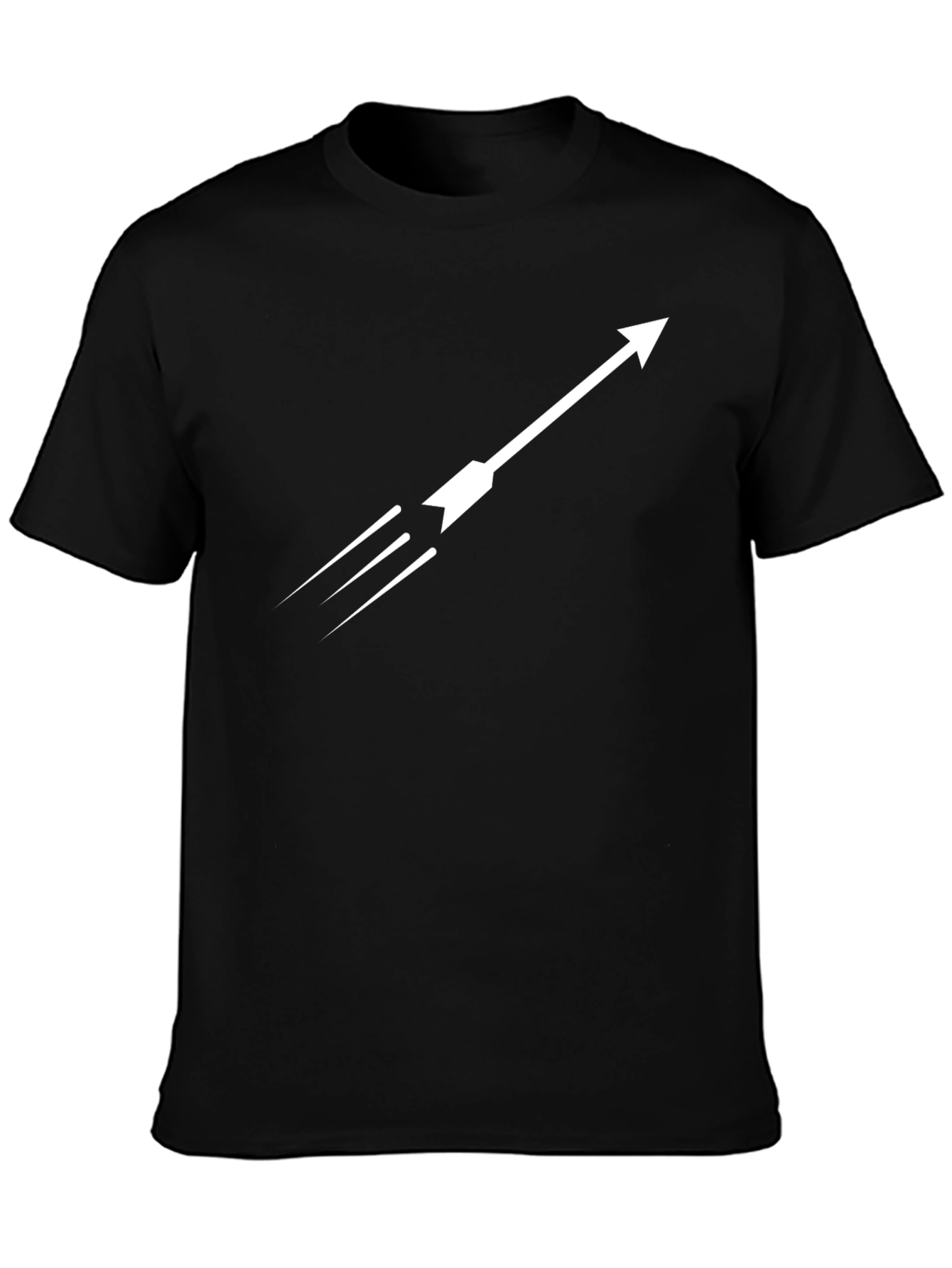 Arrow Graphic Black T-Shirt - Mens Modern Tee