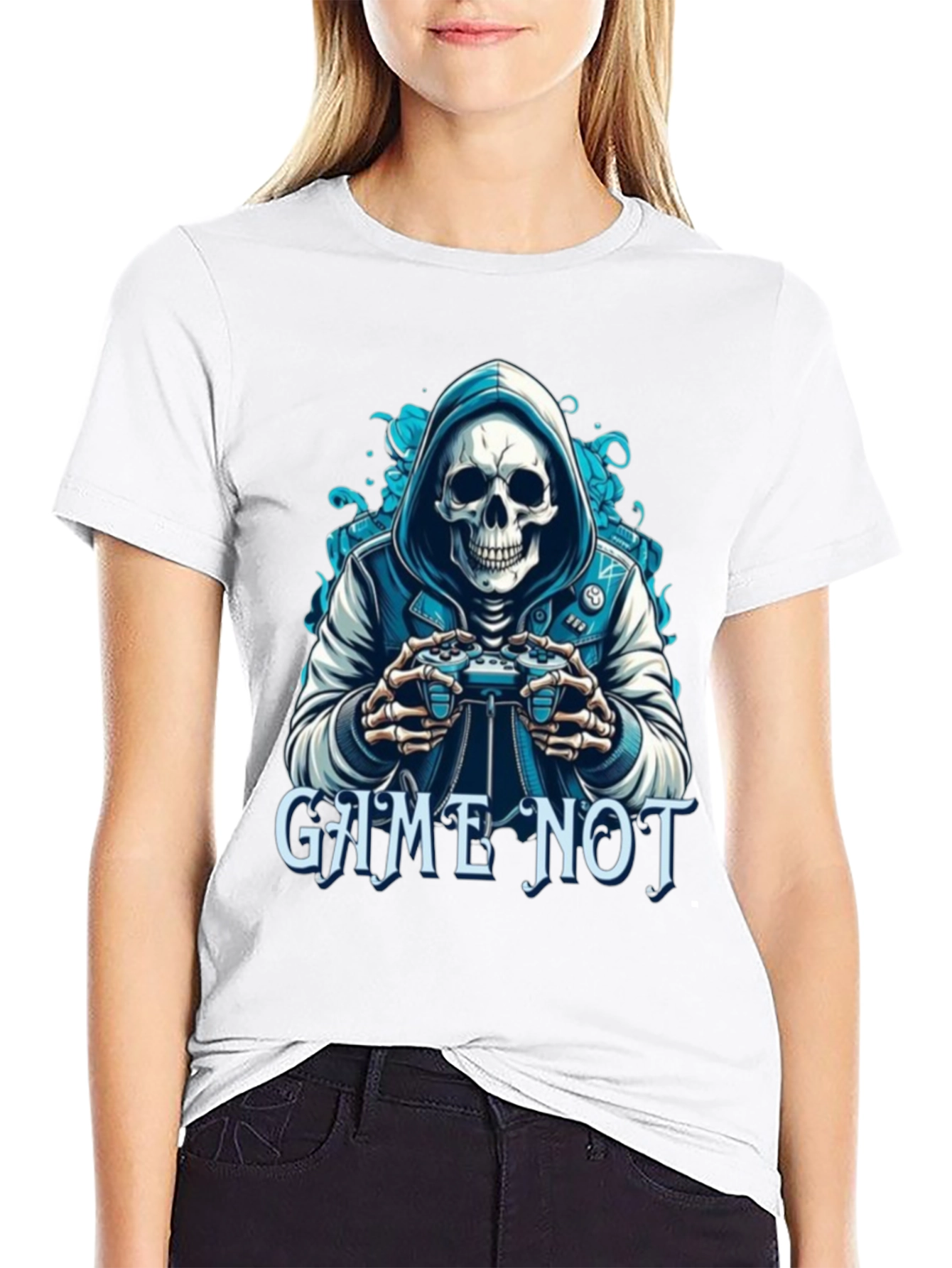 Game Not Over Skull Gamer T-Shirt