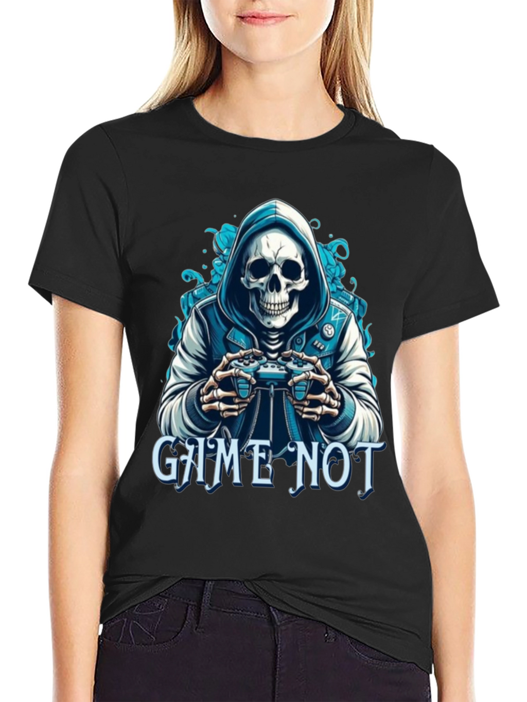 Game Not Over Skull Gamer T-Shirt