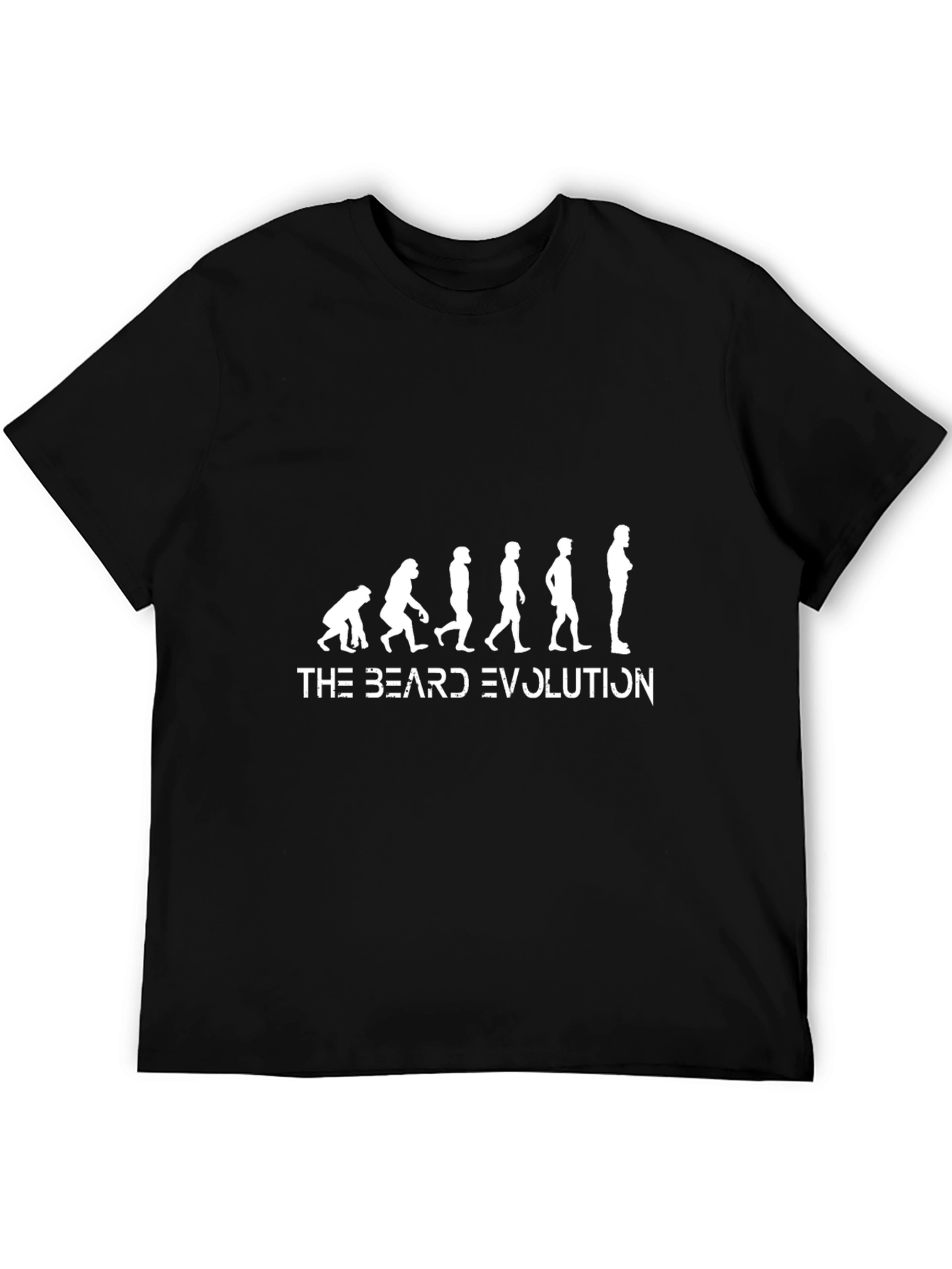 Beard Evolution T-Shirt Funny Bearded Man Tee