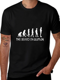 Beard Evolution T-Shirt Funny Bearded Man Tee