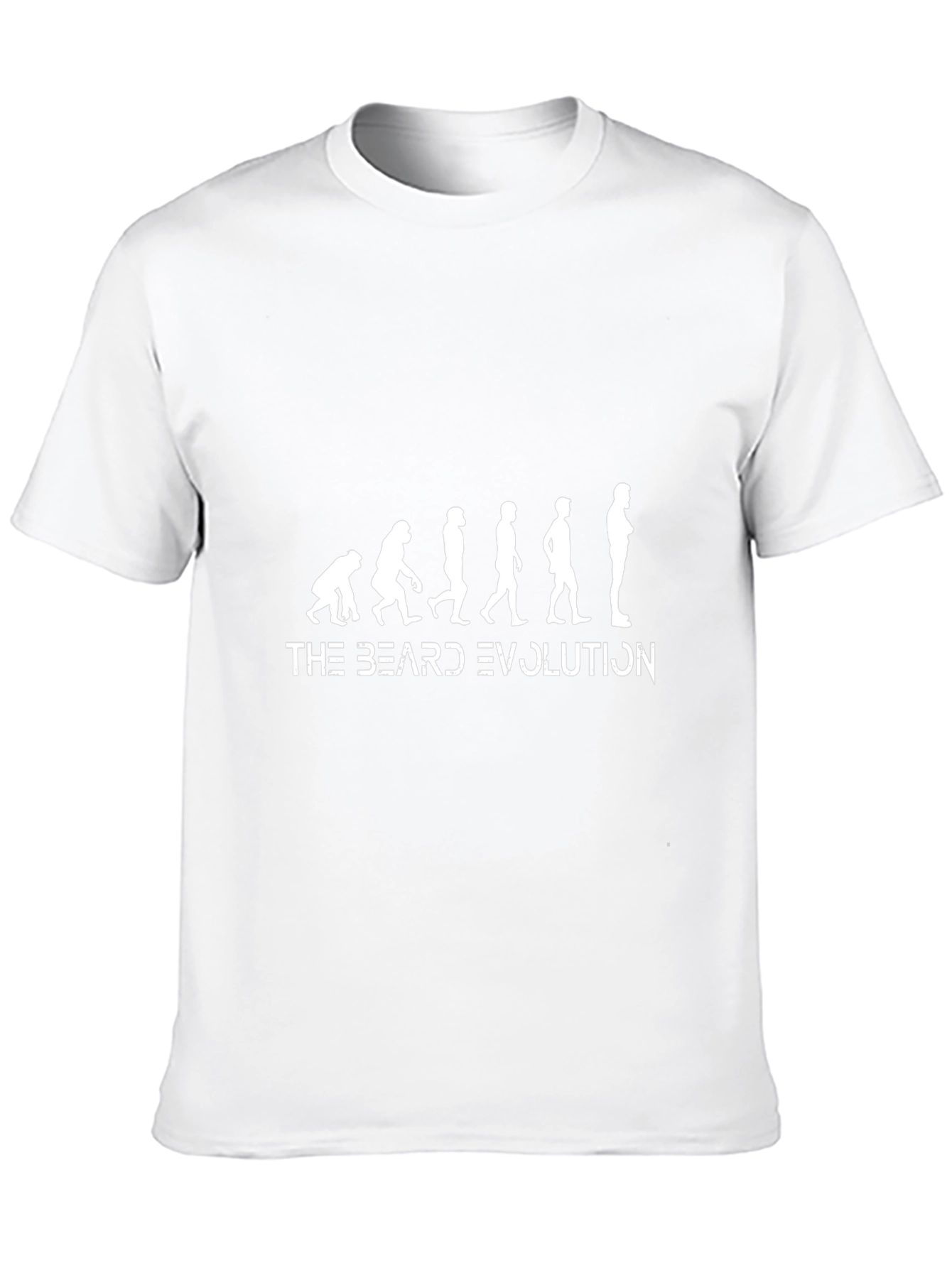Beard Evolution T-Shirt Funny Bearded Man Tee