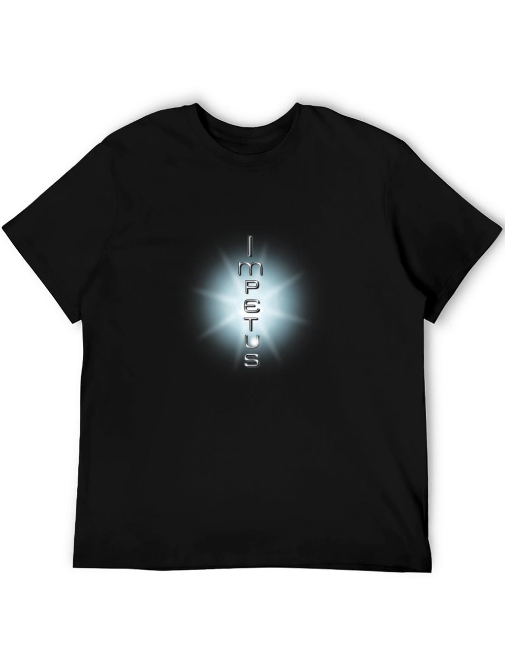 Impetus Graphic Tee: Soft Black Cotton T-Shirt