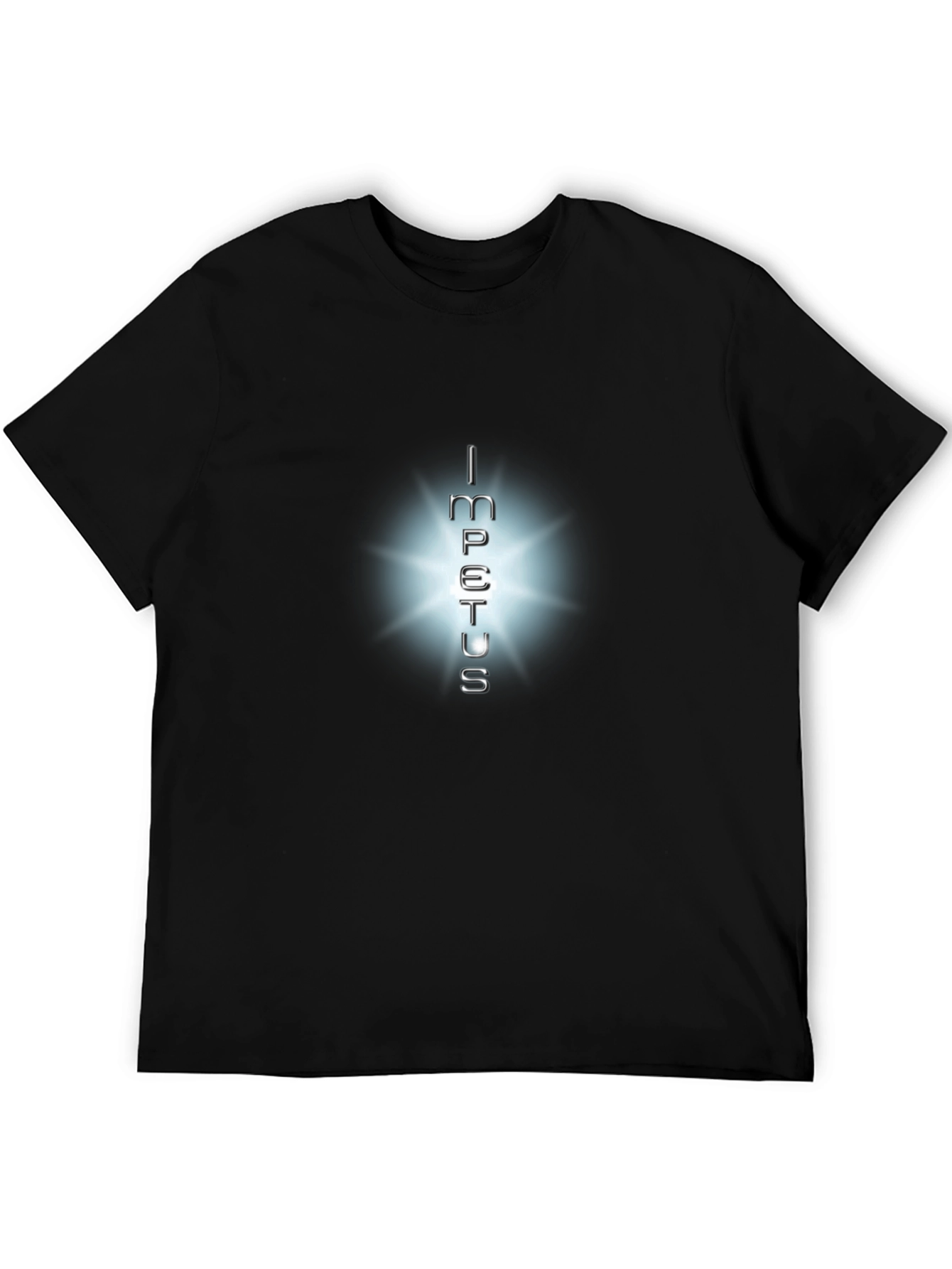 Impetus Graphic Tee: Soft Black Cotton T-Shirt