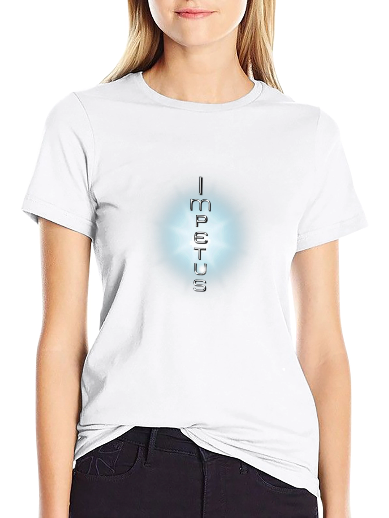 Impetus Graphic Tee: Soft Black Cotton T-Shirt