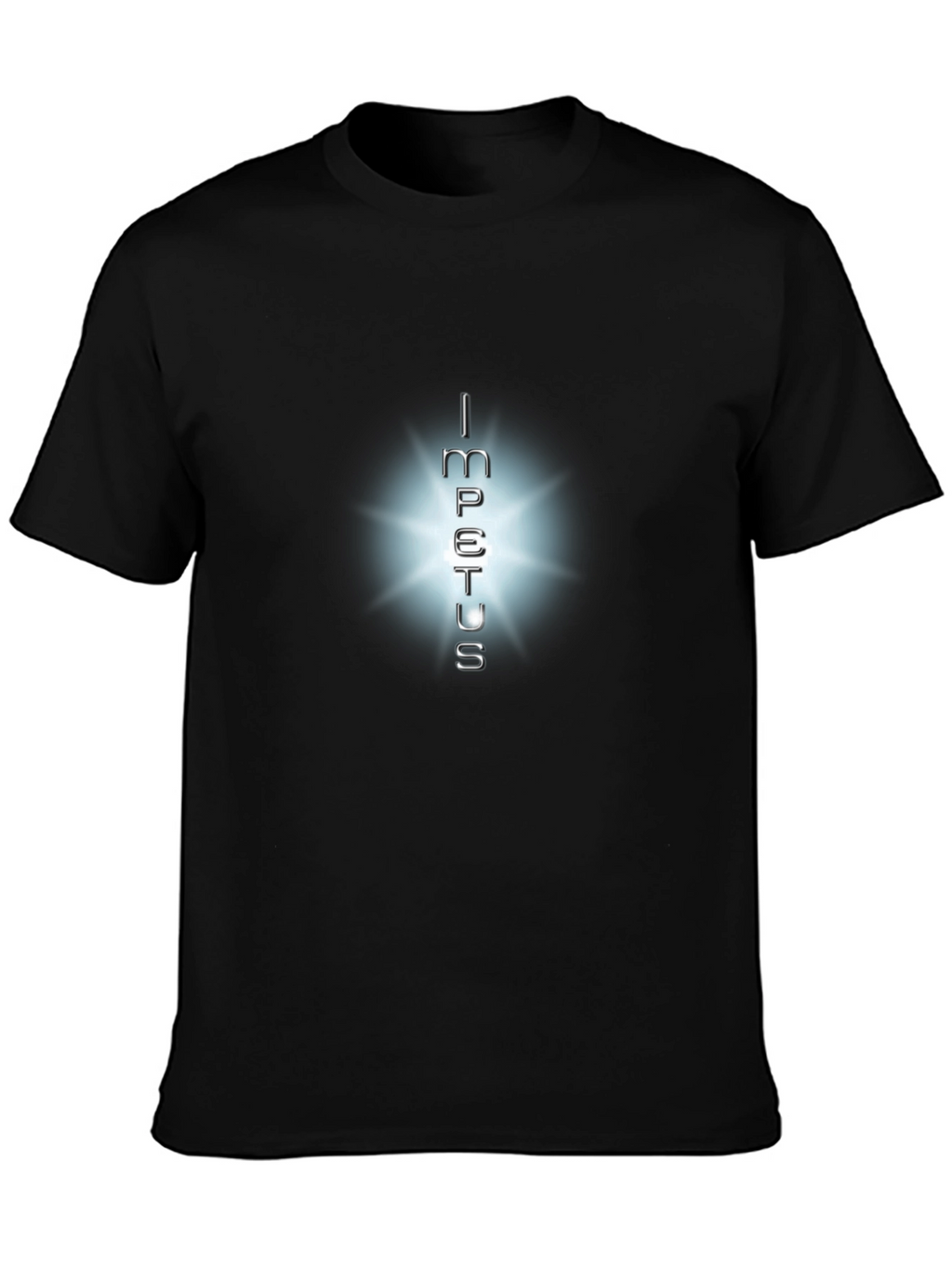 Impetus Graphic Tee: Soft Black Cotton T-Shirt