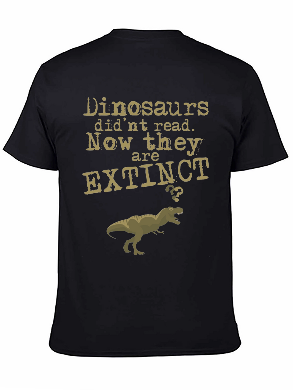 Dinosaurs Reading T-Shirt - Extinct Funny Tee