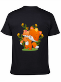 Cute Fox & Cub Graphic Tee