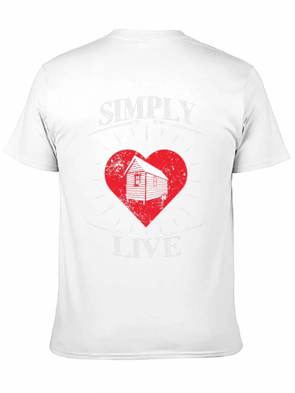 Simply Live Heart Graphic T-Shirt