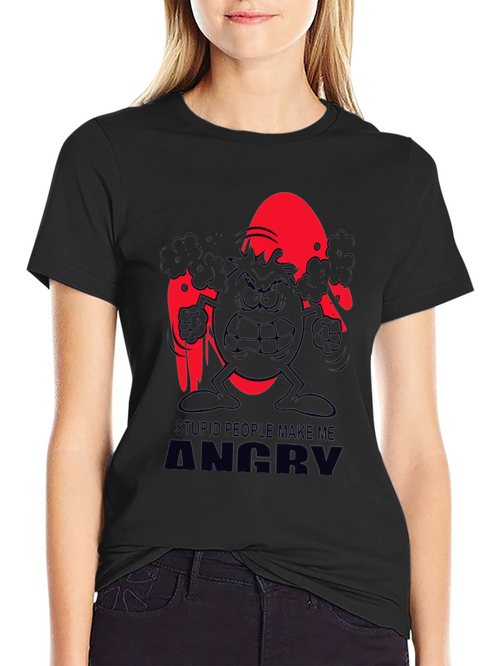Angry Egg Graphic T-Shirt