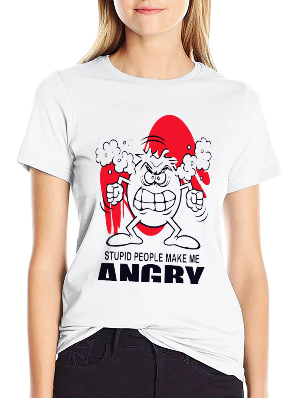 Angry Egg Graphic T-Shirt