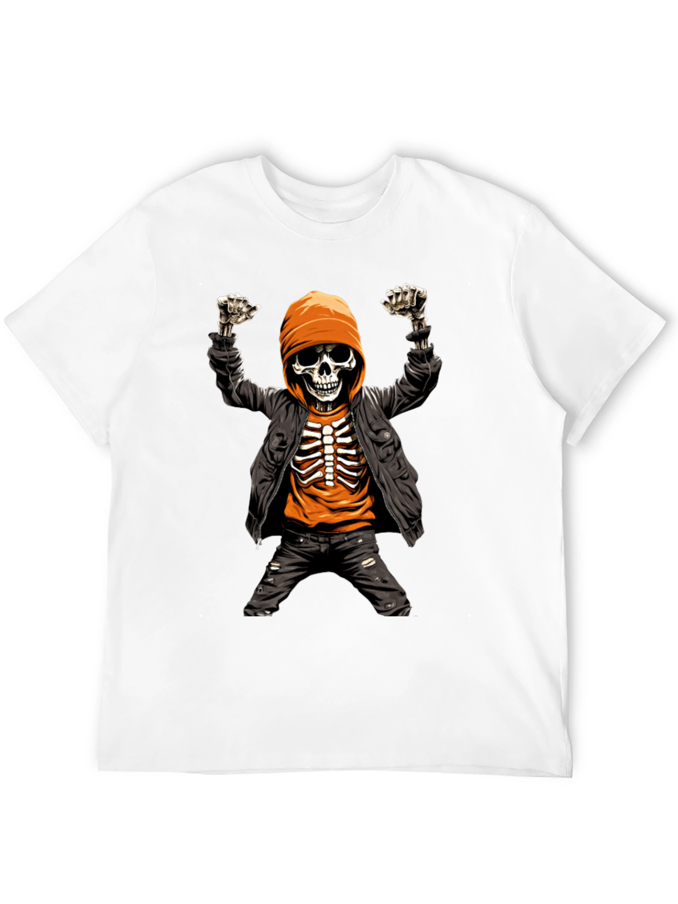 Skeleton Graphic Tee - Edgy Street Style