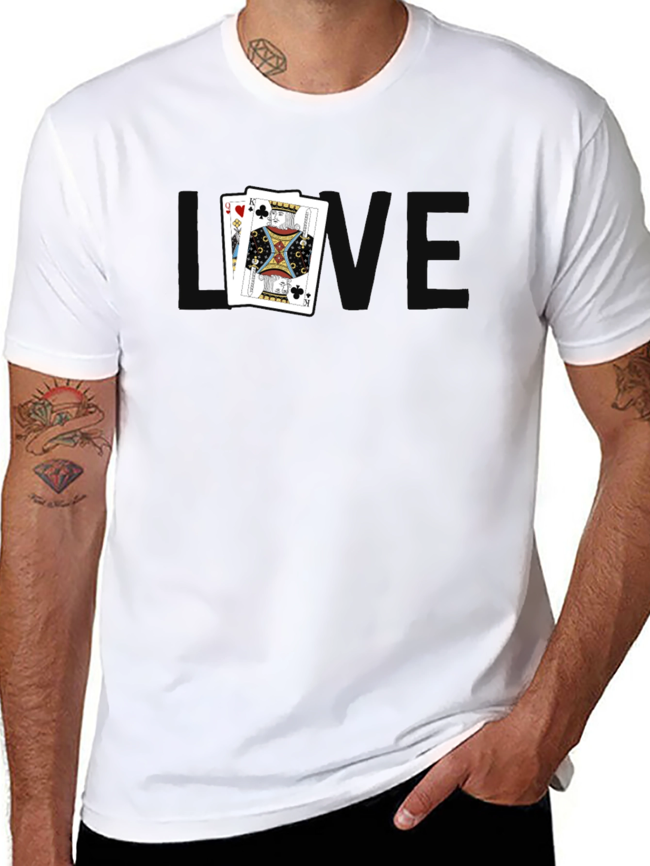 King and Queen Card Graphic Tee