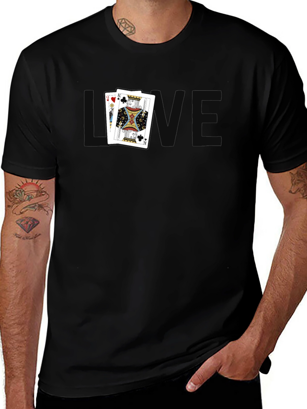 King and Queen Card Graphic Tee