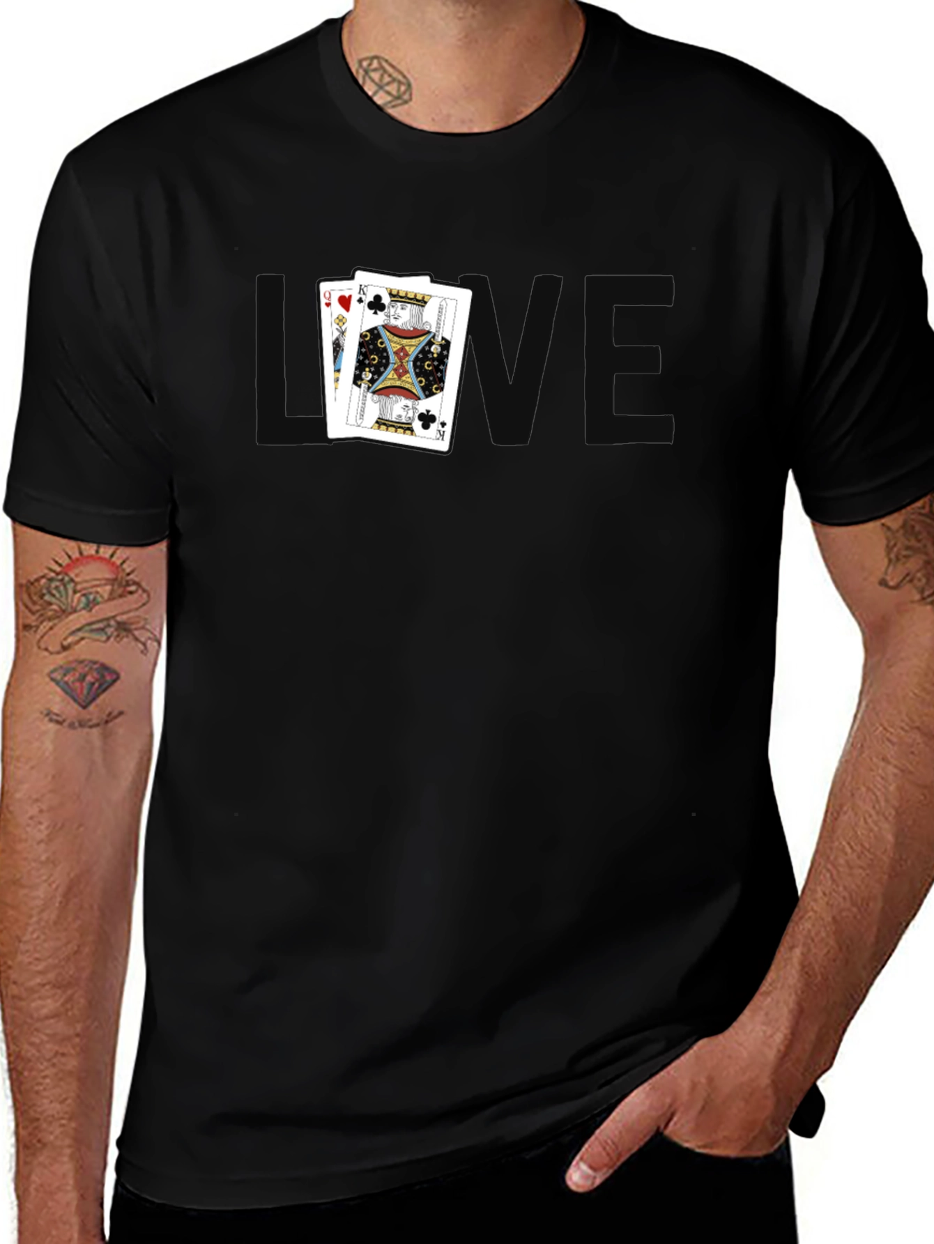 King and Queen Card Graphic Tee