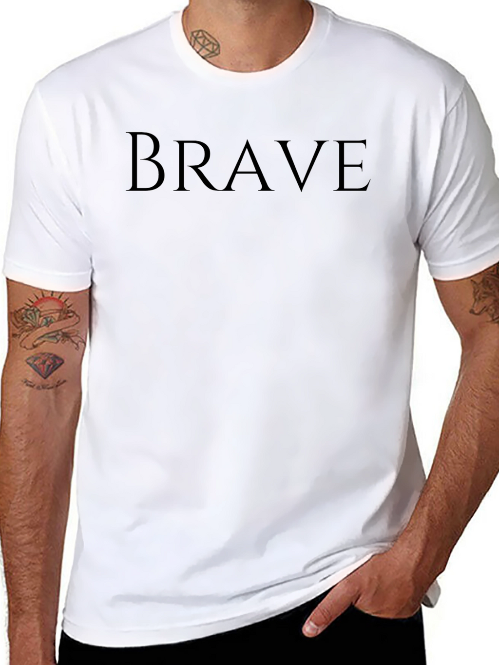 Brave Graphic Tee - Mens Black T-Shirt