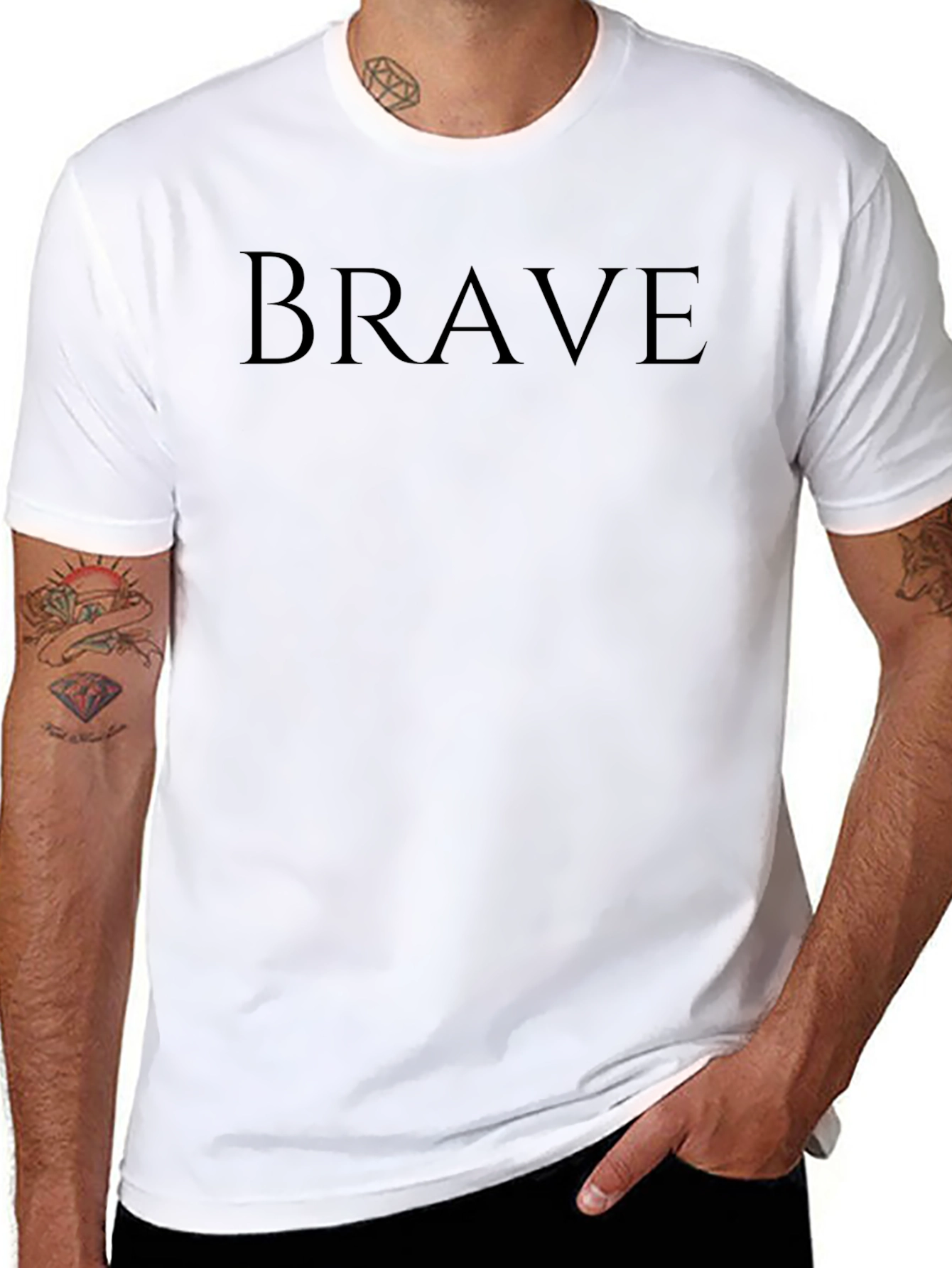 Brave Graphic Tee - Mens Black T-Shirt