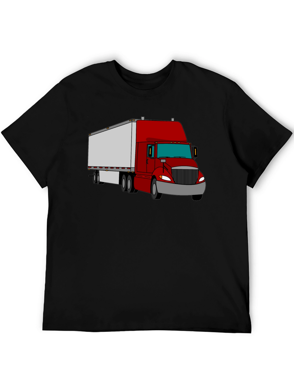 Truck Graphic Tee - Cool Black Cotton Shirt
