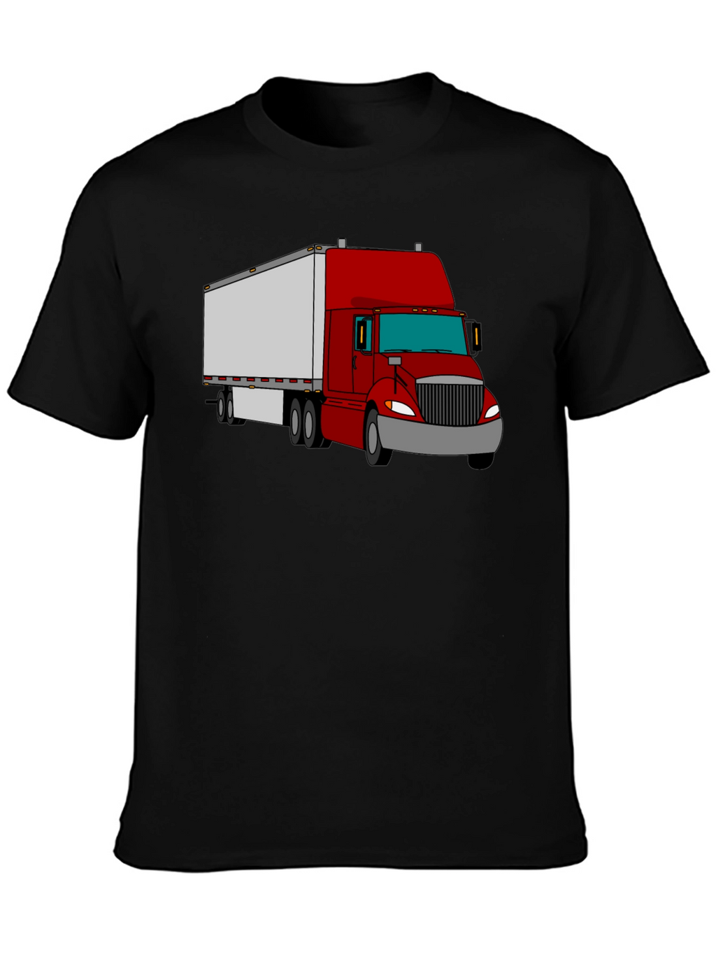 Truck Graphic Tee - Cool Black Cotton Shirt