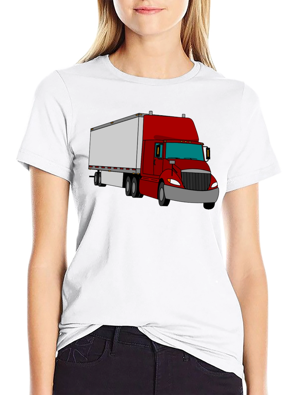 Truck Graphic Tee - Cool Black Cotton Shirt