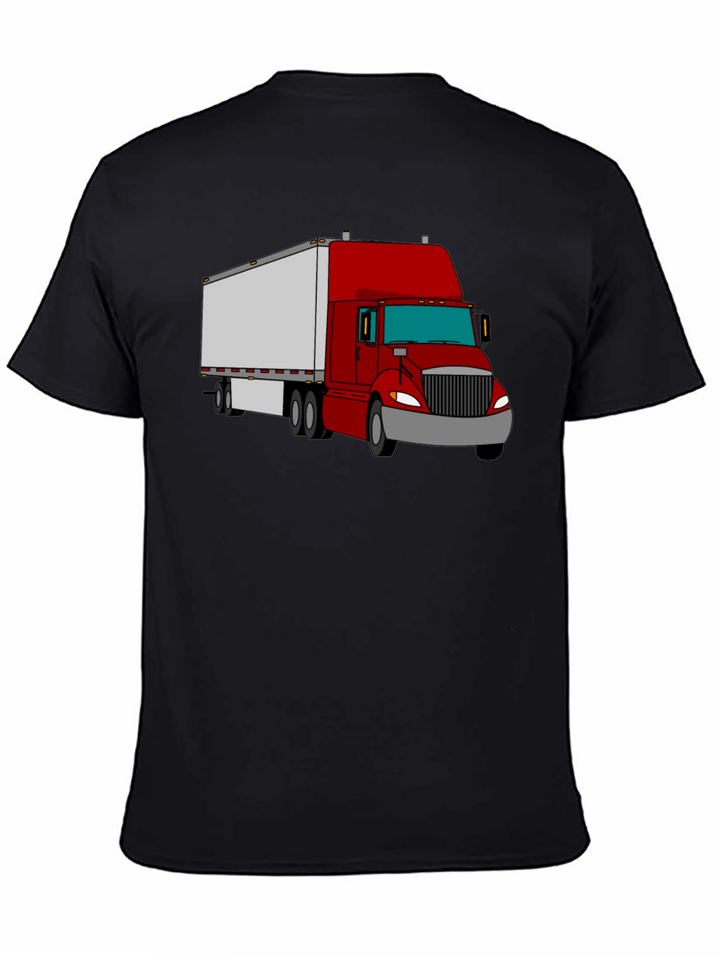 Truck Graphic Tee - Cool Black Cotton Shirt