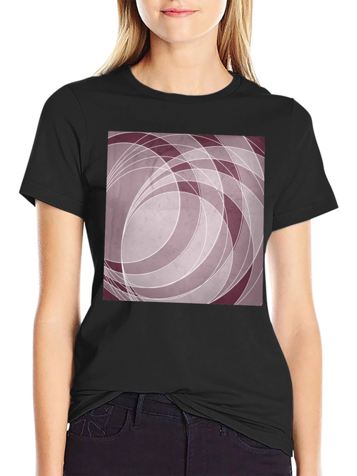 Abstract Geometric Circle Art T-Shirt