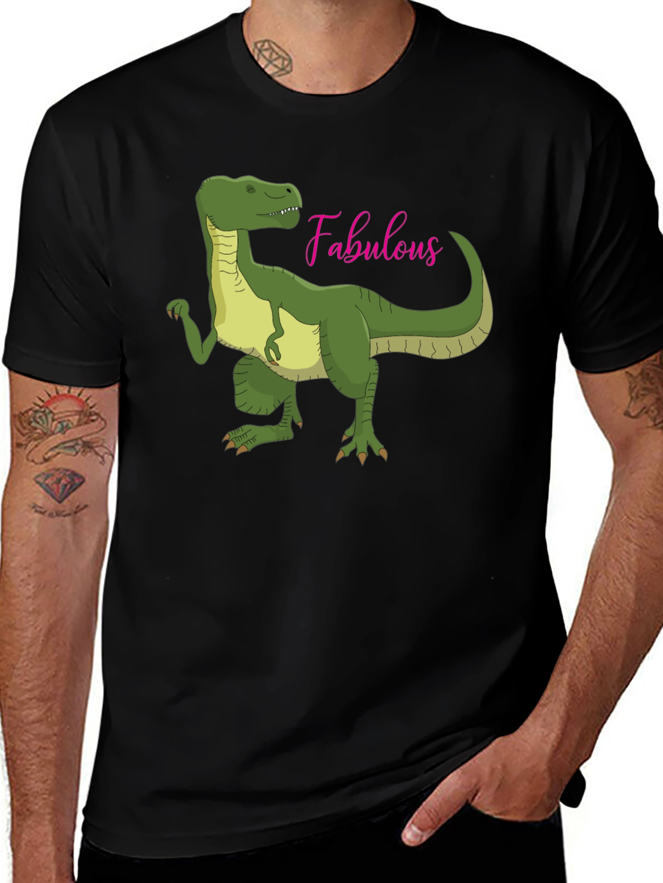 Fabulous Dinosaur Graphic T-Shirt