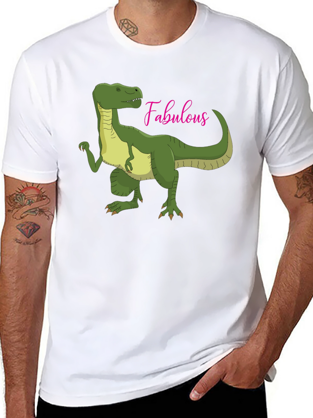 Fabulous Dinosaur Graphic T-Shirt