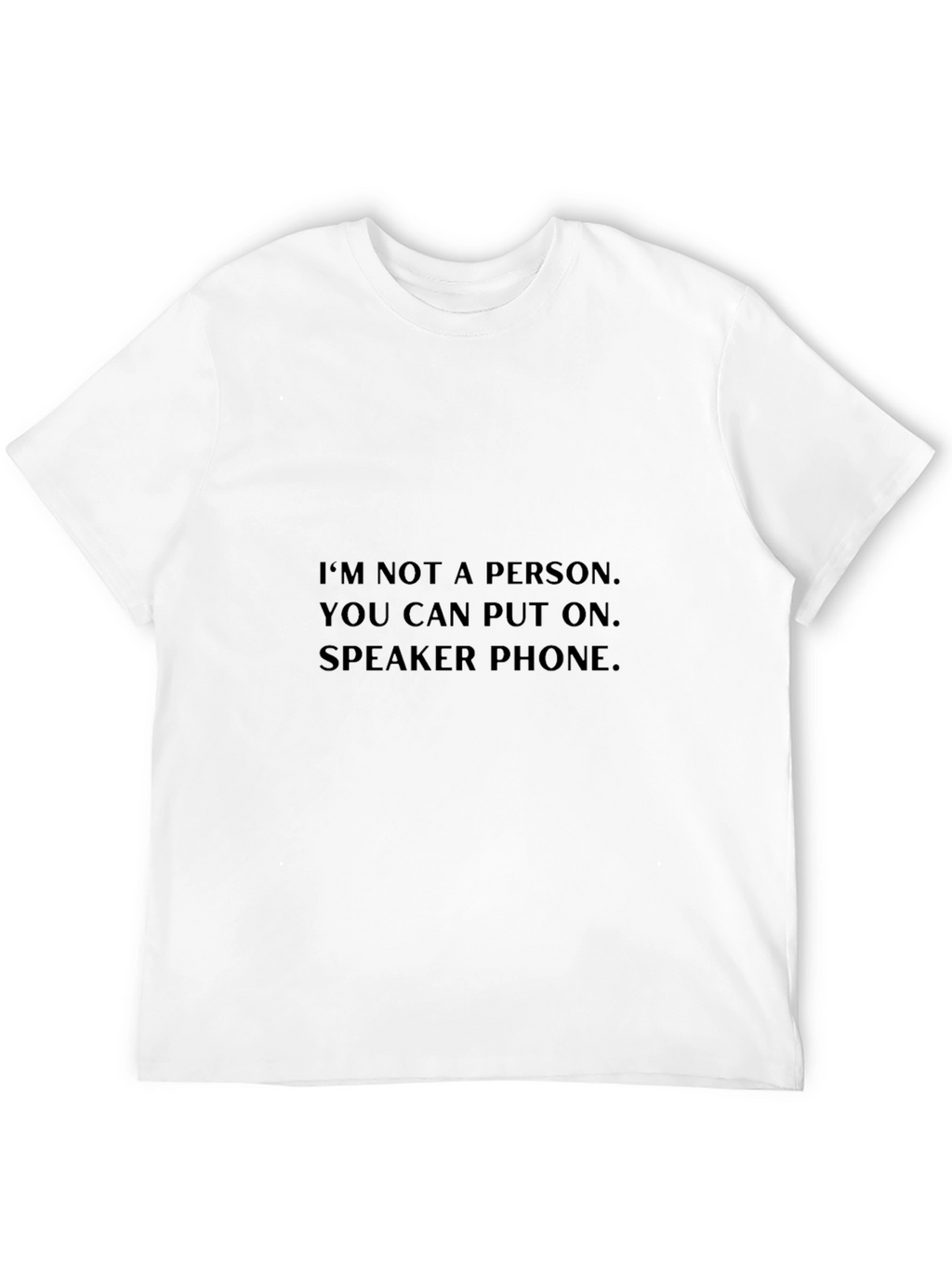 Speaker Phone Funny Graphic T-Shirt