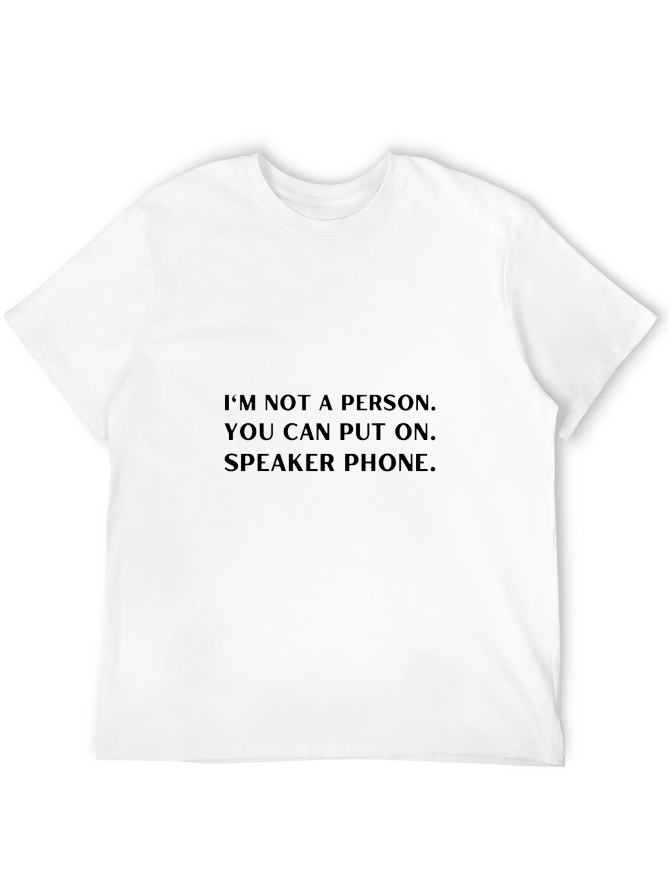 Speaker Phone Funny Graphic T-Shirt