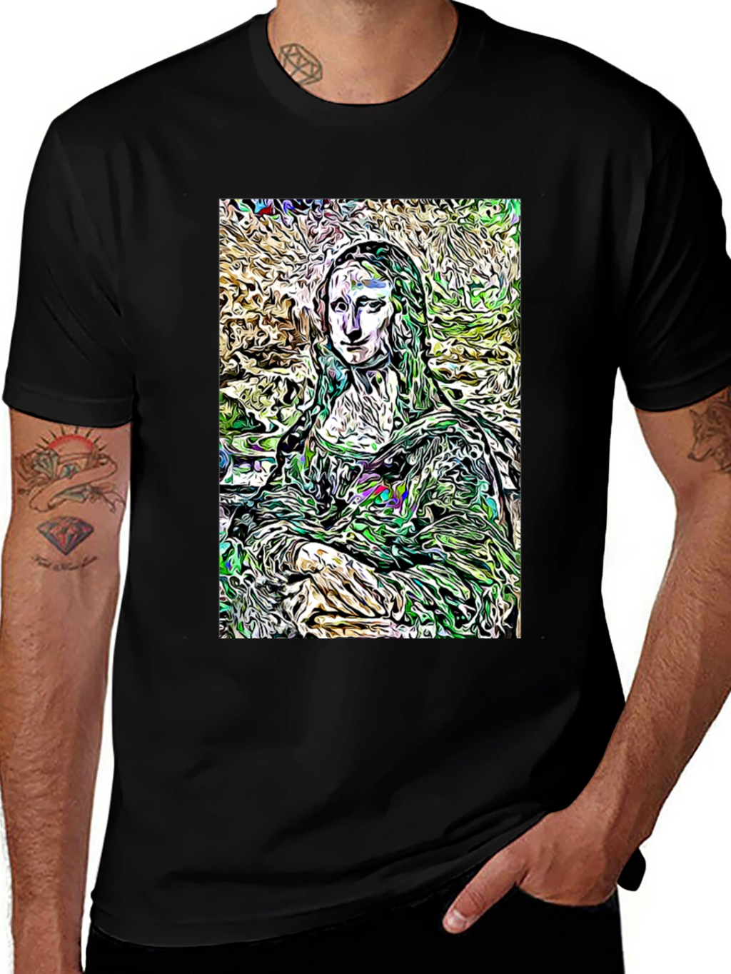 Mona Lisa Art Graphic T-Shirt