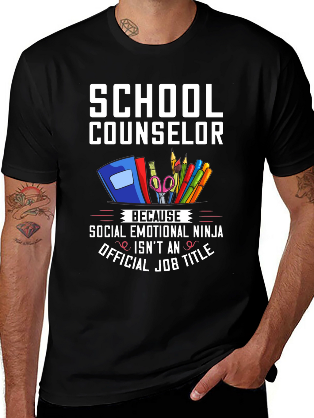 School Counselor T-Shirt: Social Emotional Ninja