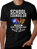 School Counselor T-Shirt: Social Emotional Ninja
